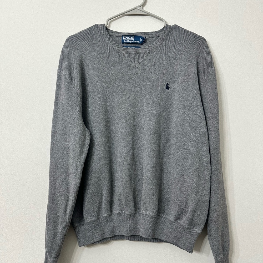 Polo by Ralph Lauren Charcoal V-Neck Sweater